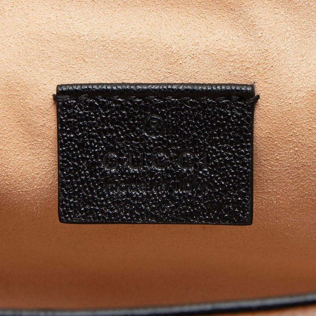 Gucci GG Supreme Leather Padlock Mini Crossbody