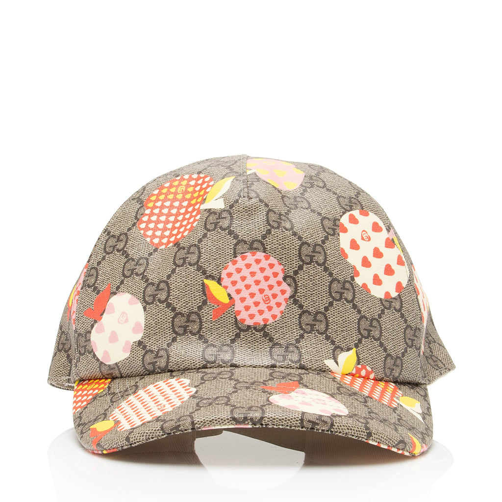Gucci GG Supreme Les Pommes Baseball Hat - Size L (SHF-CNaUNa)