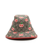 Gucci GG Supreme Apple Bucket Hat - Size L (SHF-23706)