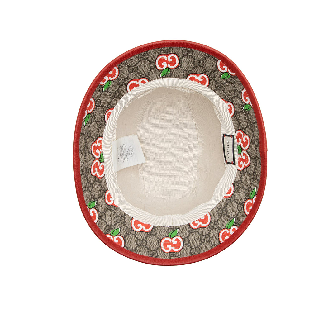 Gucci GG Supreme Apple Bucket Hat - Size L (SHF-23706)