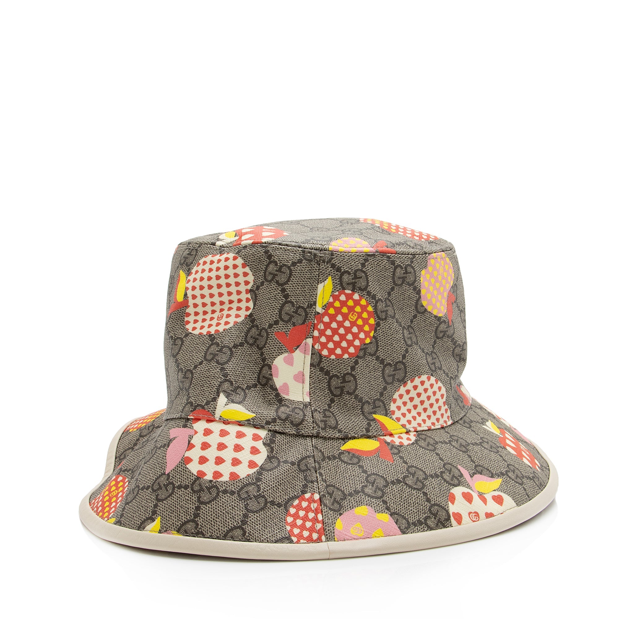 Gucci GG Supreme Les Pommes Bucket Hat - Size M (SHF-23710)