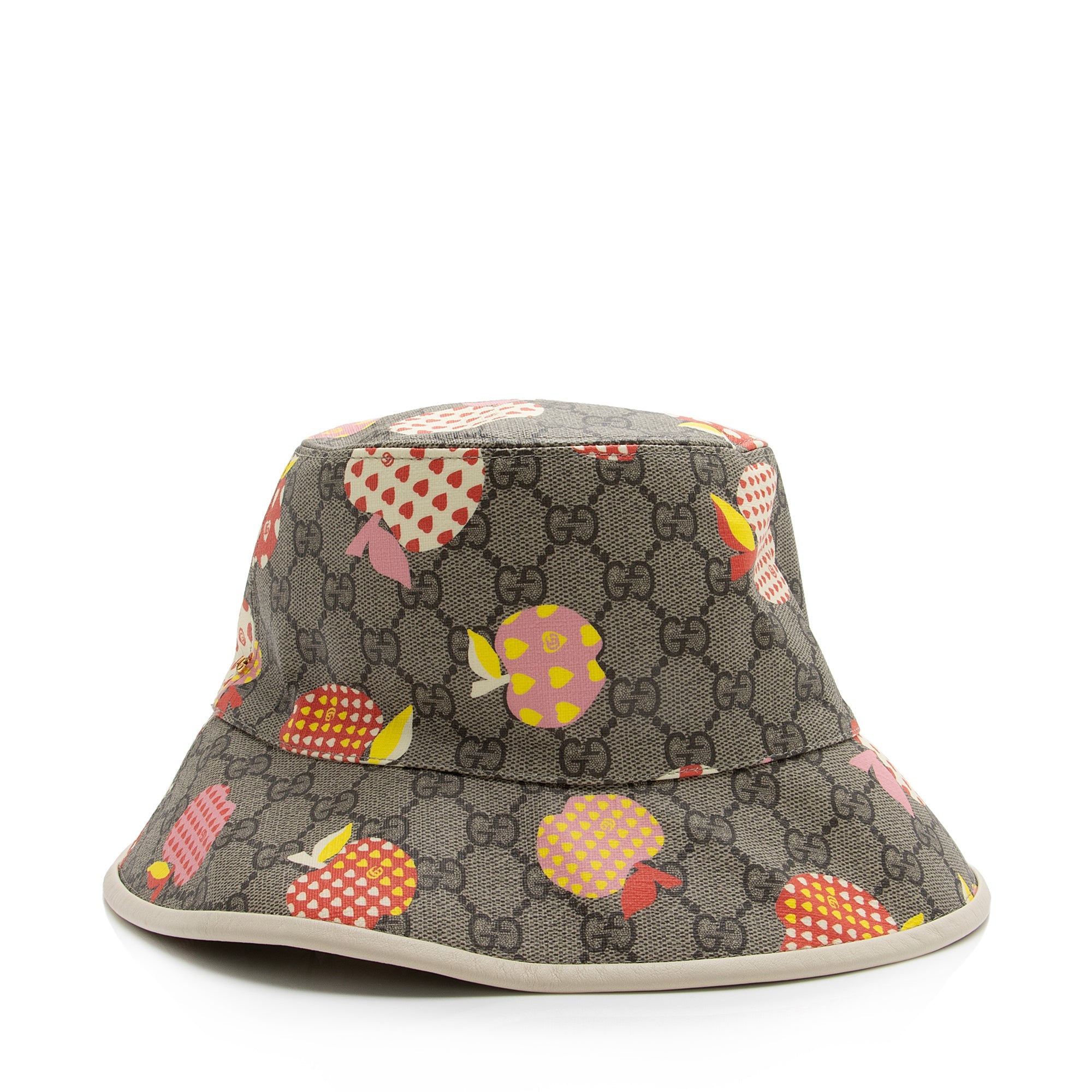 Gucci GG Supreme Les Pommes Bucket Hat - Size M (SHF-23710)