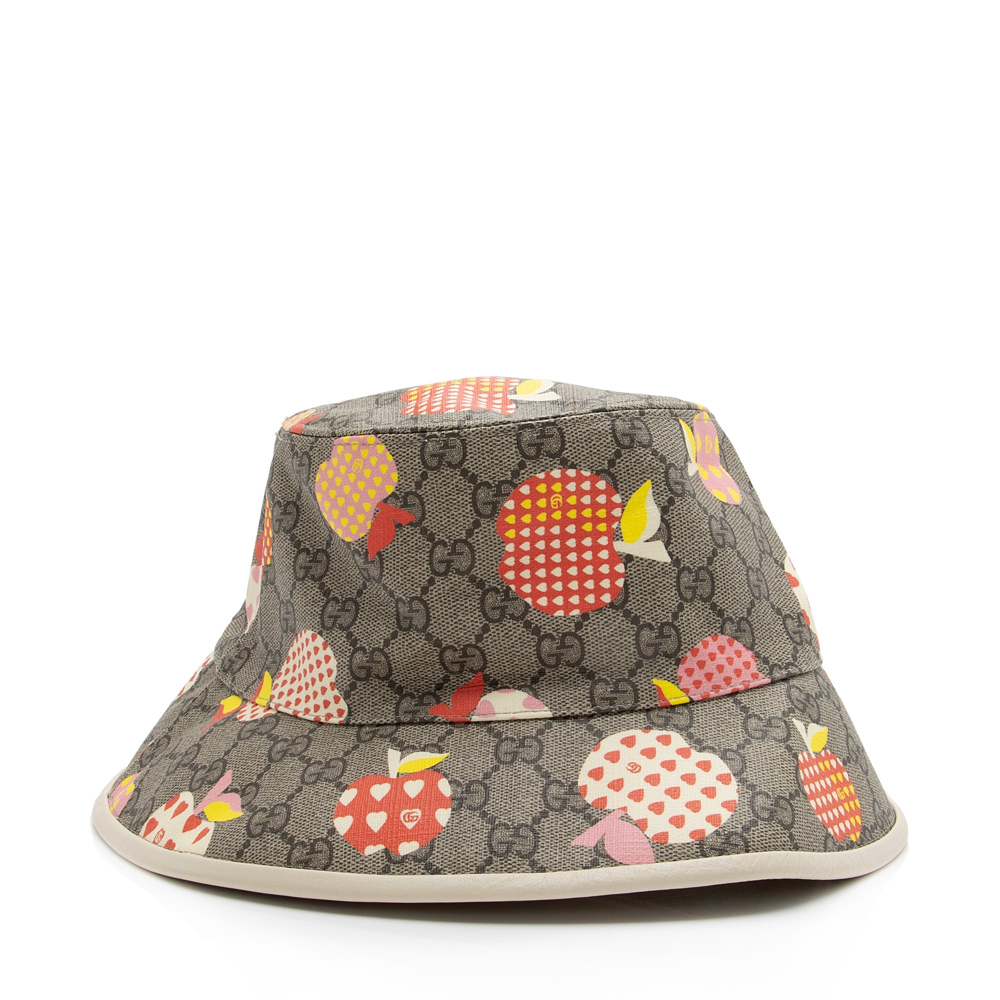 Gucci GG Supreme Les Pommes Bucket Hat - Size M (SHF-23710)