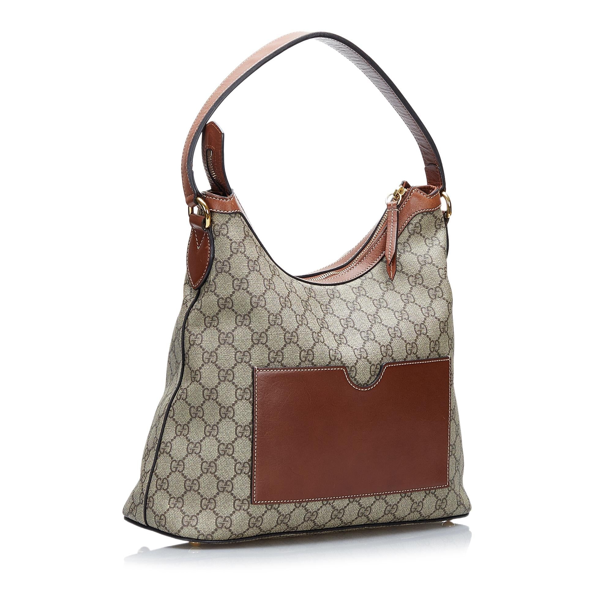 Gucci GG Supreme Linea A Shoulder Bag (SHG-mThBcA)