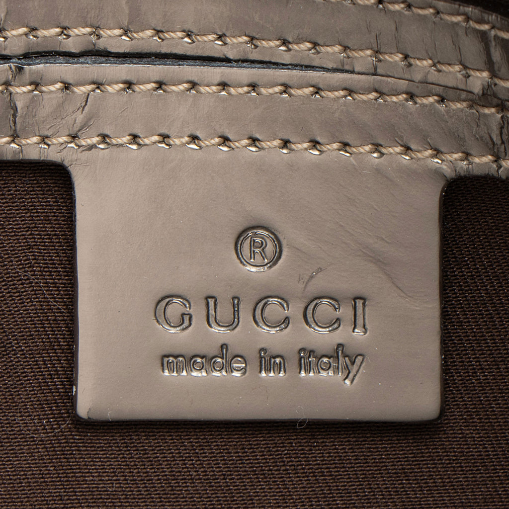 Gucci GG Supreme Metallic Leather Joy Small Boston Bag