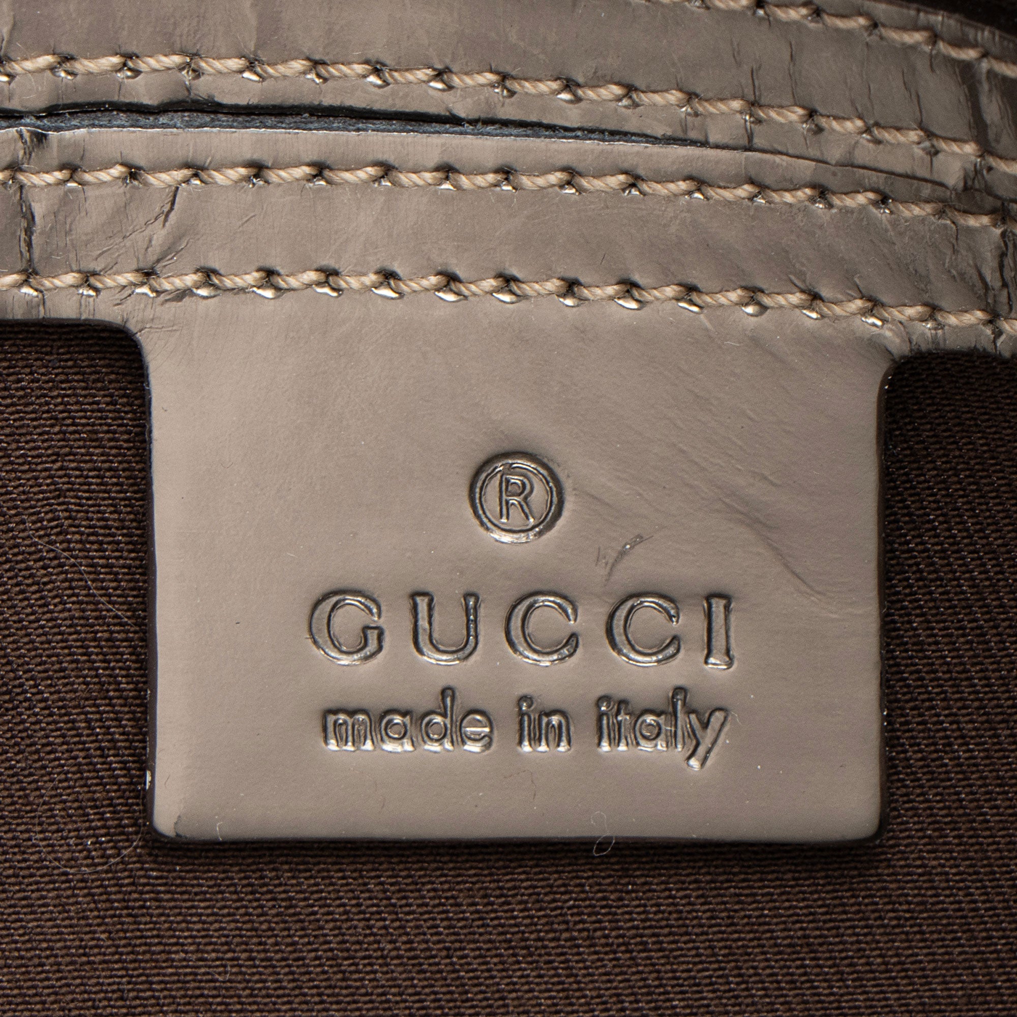 Gucci GG Supreme Metallic Leather Joy Small Boston Bag