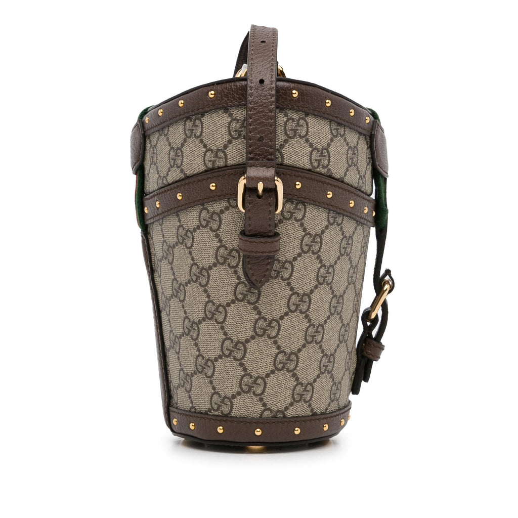 Gucci GG Supreme Mini Hat Case Satchel (SHG-3ngRUE)
