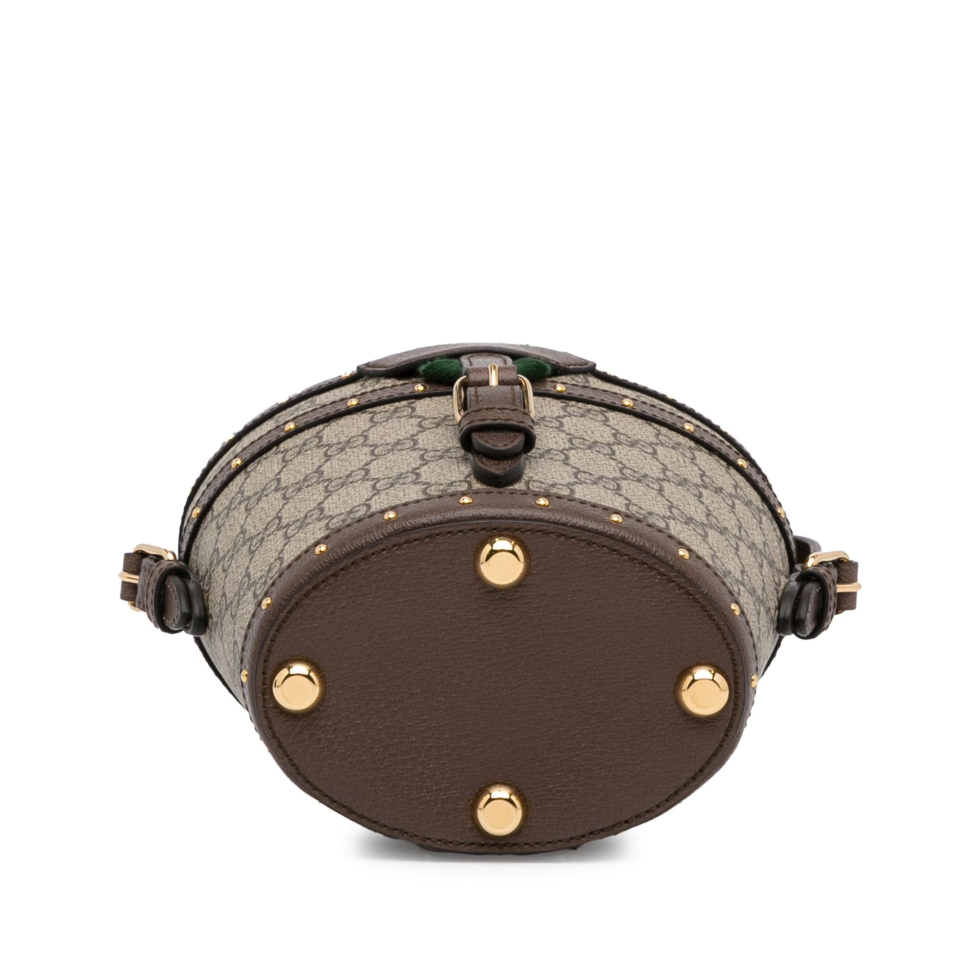 Gucci GG Supreme Mini Hat Case Satchel (SHG-3ngRUE)