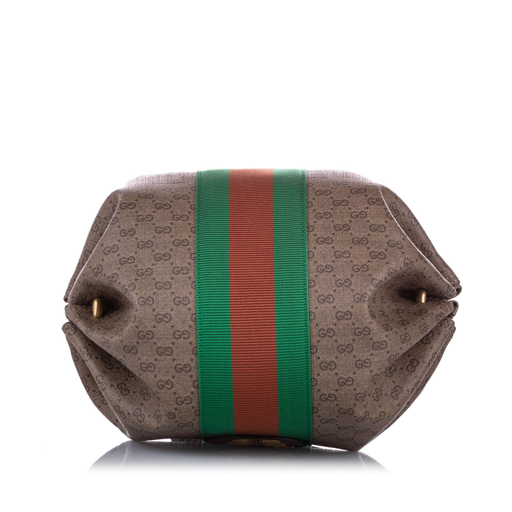 Gucci GG Supreme Mini Web Butterfly Crossbody Bag (SHG-24336)