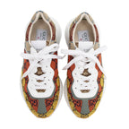 Gucci GG Supreme Mixed Fabric Rhyton Sneakers - Size 6 / 36 (SHF-M6SFO8)