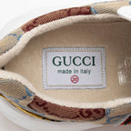 Gucci GG Supreme Mixed Fabric Rhyton Sneakers - Size 6 / 36 (SHF-M6SFO8)