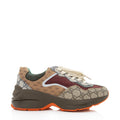 Gucci GG Supreme Mixed Fabric Rhyton Sneakers - Size 8.5 / 38.5 (SHF-QYXqpI)