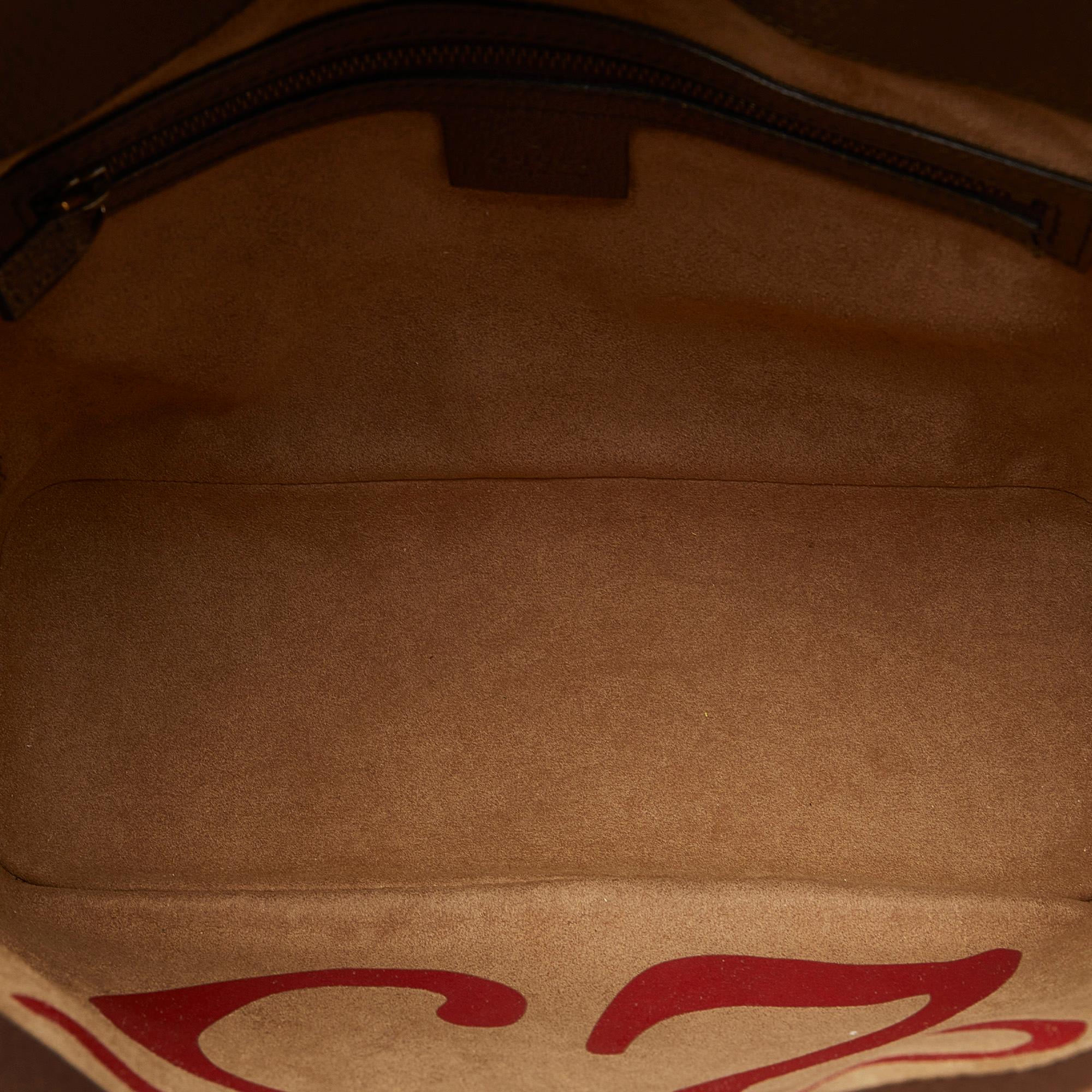 Gucci GG Supreme Mystic Cat Satchel (SHG-JMBObq)
