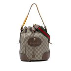 Gucci GG Supreme Neo Vintage Drawstring Bucket Bag