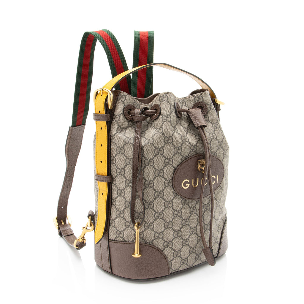 Gucci GG Supreme Neo Vintage Drawstring Shoulder Bag