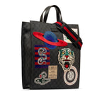 Gucci GG Supreme Night Courrier Vertical Satchel (SHG-7qGyMI)
