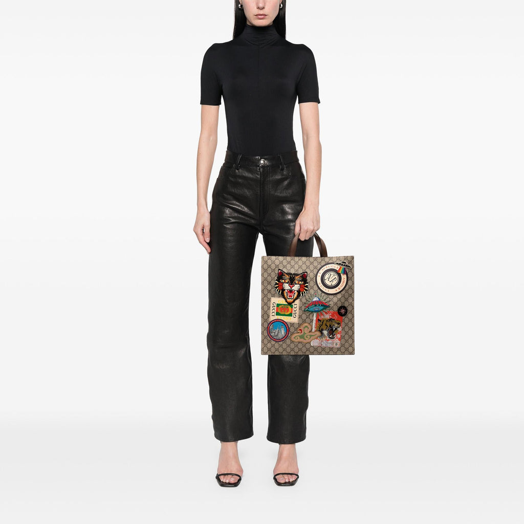 Gucci GG Supreme Night Courrier Vertical Satchel