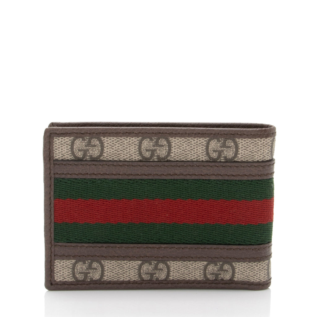 Gucci GG Supreme Ophidia Bi-Fold Wallet (SHF-VO9kAk)