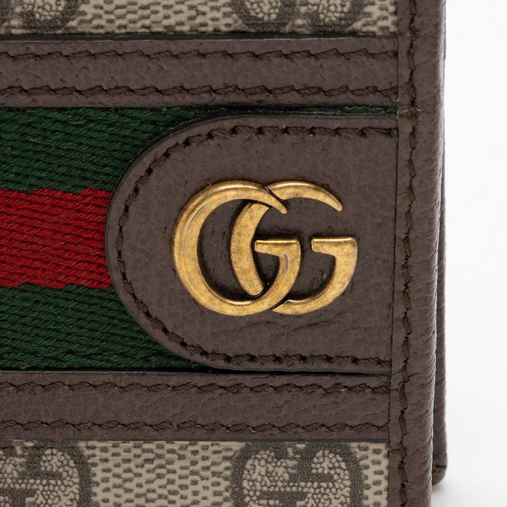 Gucci GG Supreme Ophidia Bi-Fold Wallet (SHF-VO9kAk)