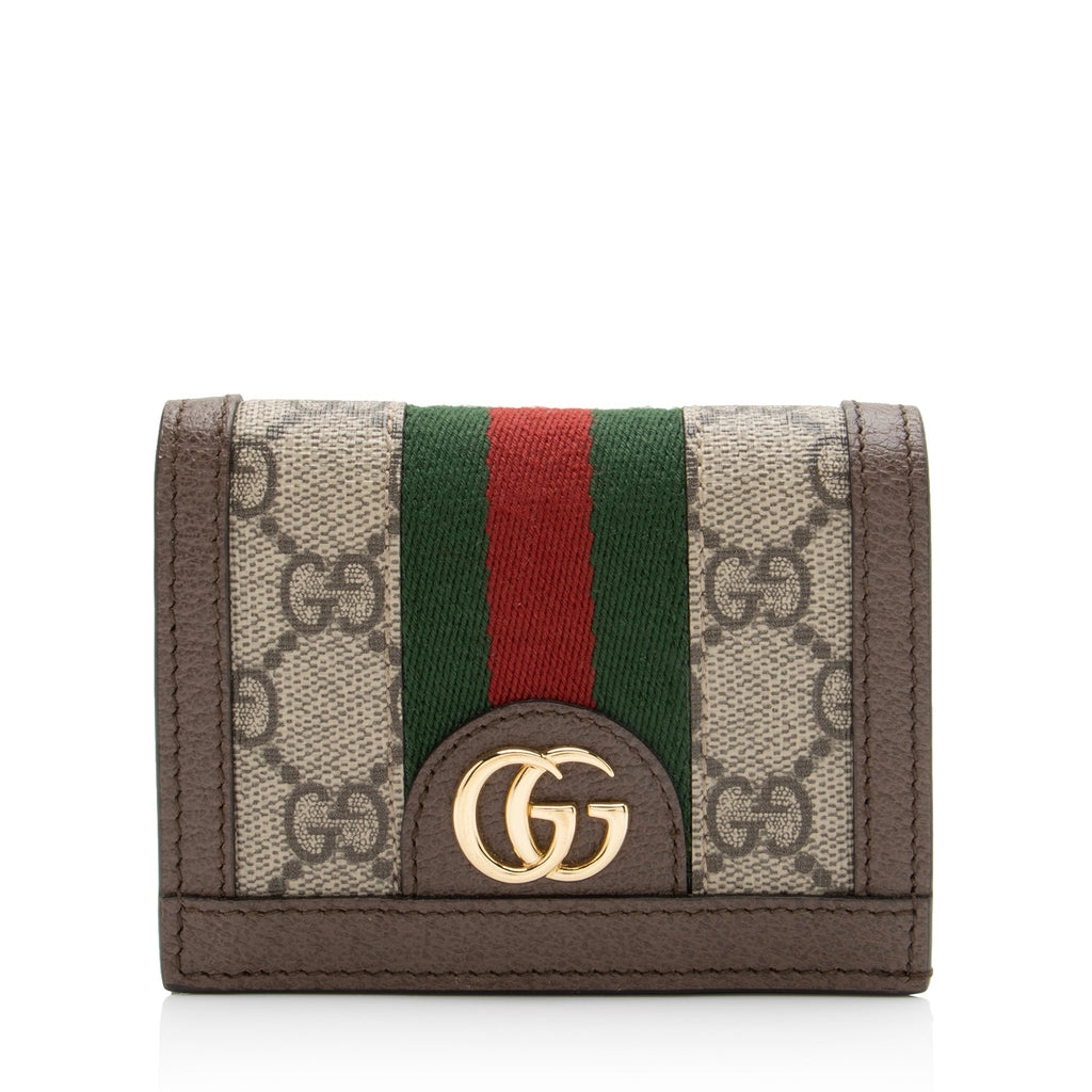 Gucci GG Supreme Ophidia Card Case Wallet (SHF-23684)