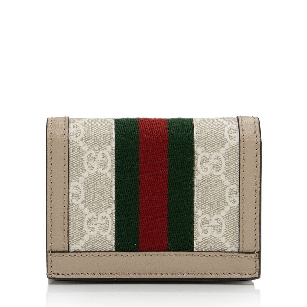 Gucci GG Supreme Ophidia Card Case Wallet (SHF-mU5Pf6)