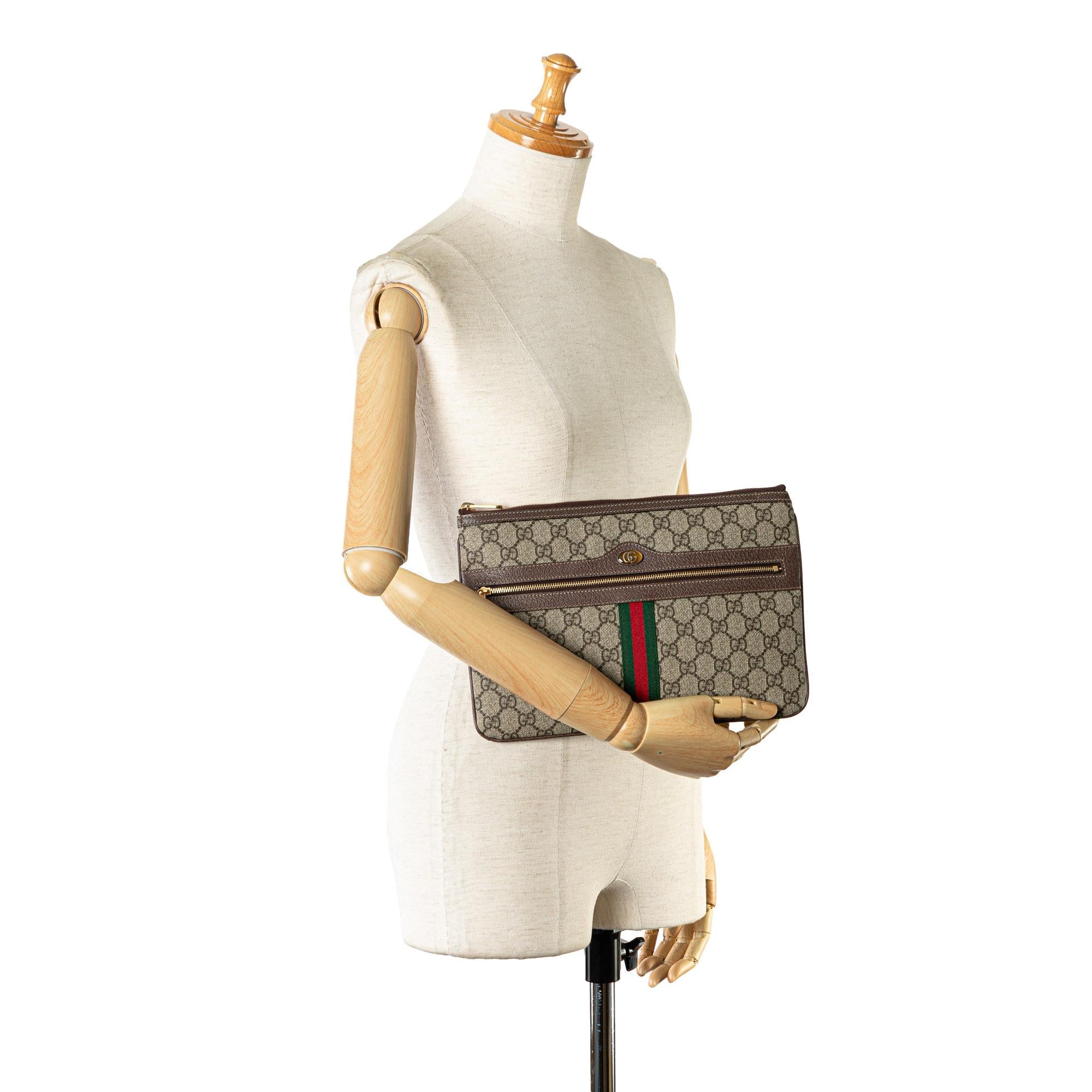 Gucci GG Supreme Ophidia Clutch (SHG-iO15tk)