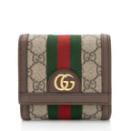 Gucci GG Supreme Ophidia Compact Wallet