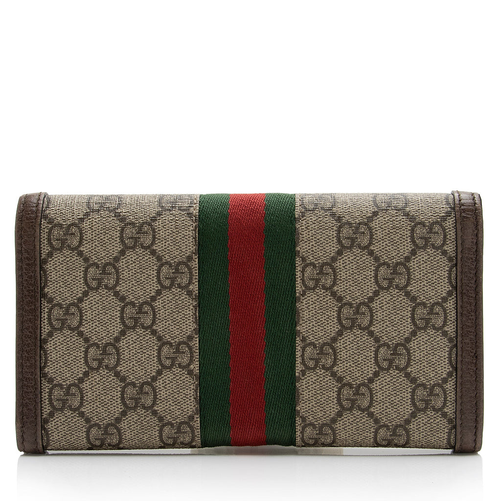 Gucci GG Supreme Ophidia Continental Wallet (SHF-23546)