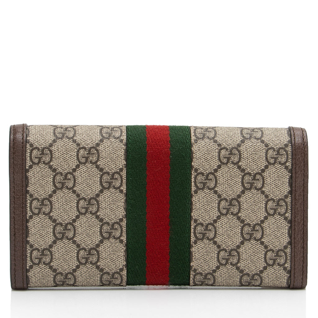 Gucci GG Supreme Ophidia Continental Wallet (SHF-5si9cW)