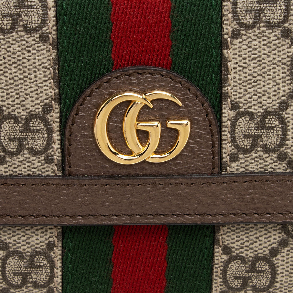 Gucci GG Supreme Ophidia Continental Wallet (SHF-5si9cW)