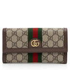 Gucci GG Supreme Ophidia Continental Wallet (SHF-5si9cW)