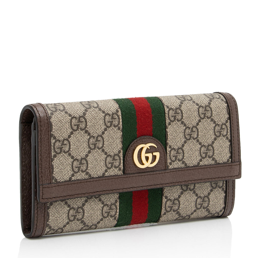Gucci GG Supreme Ophidia Continental Wallet (SHF-5si9cW)