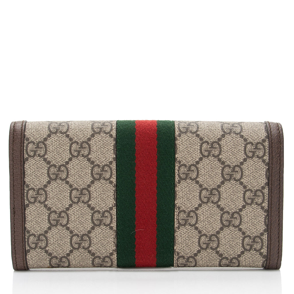 Gucci GG Supreme Ophidia Continental Wallet (SHF-9eFlU0)