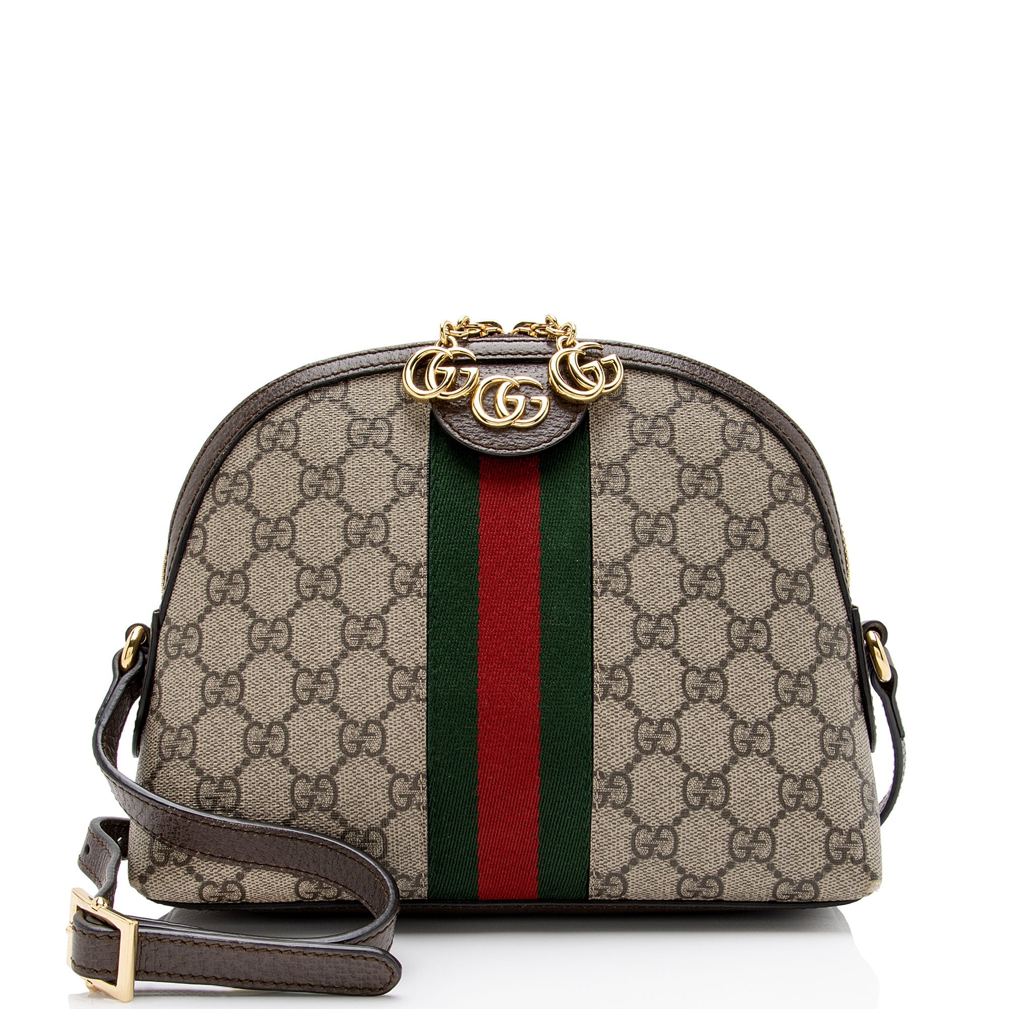 Gucci GG Supreme Ophidia Dome Small Shoulder Bag (SHF-oTqLN1)