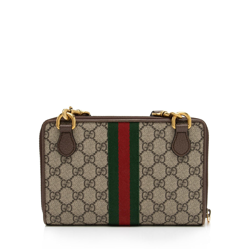 Gucci GG Supreme Ophidia Double Zip Crossbody Bag (SHF-kVk4Lq)