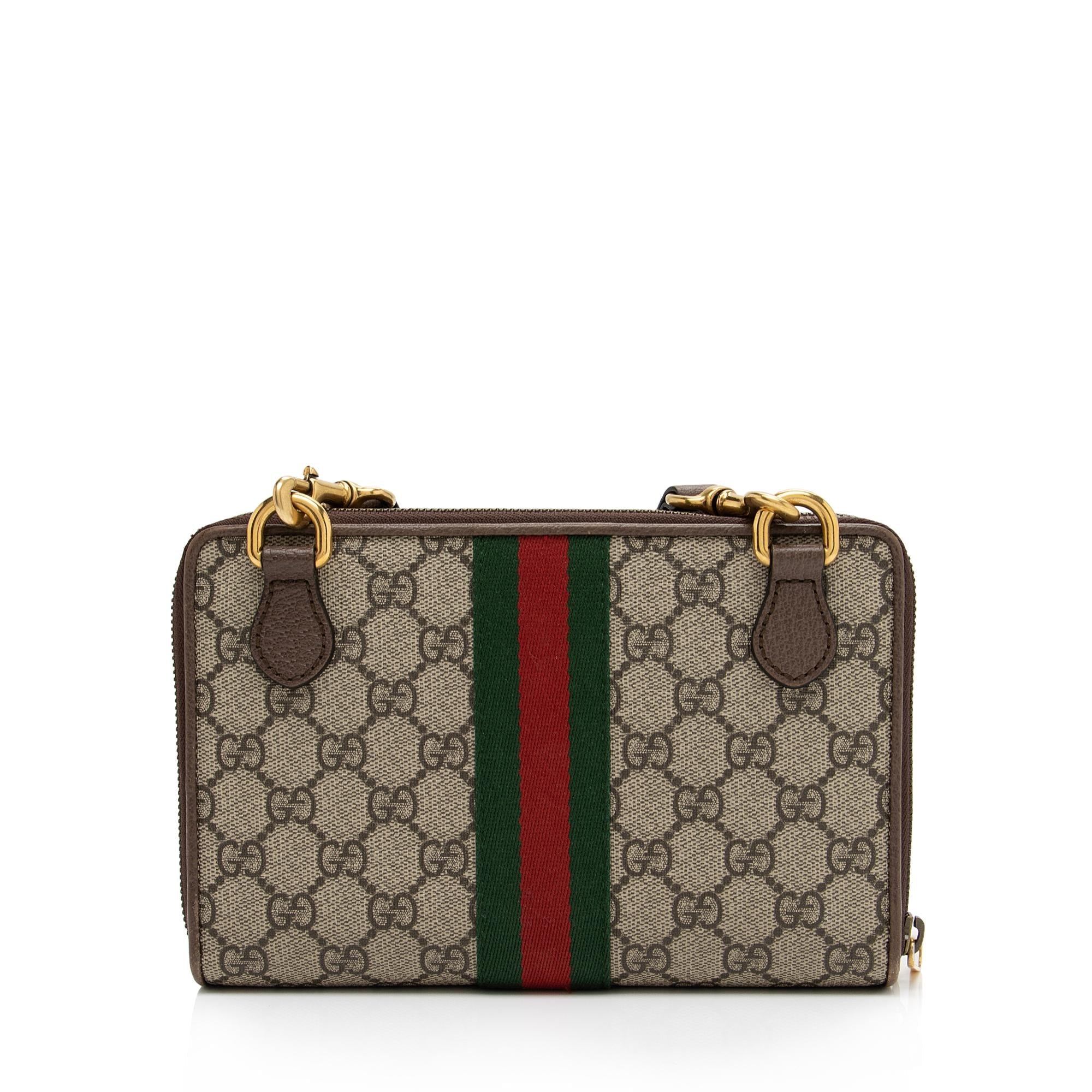 Gucci GG Supreme Ophidia Double Zip Crossbody Bag (SHF-kVk4Lq)