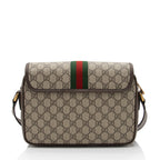 Gucci GG Supreme Ophidia Web Flap Medium Messenger