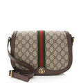 Gucci GG Supreme Ophidia Flap Messenger Bag (SHF-xrtCr7)