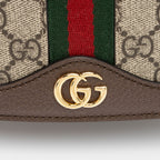 Gucci GG Supreme Ophidia Flap Messenger (SHF-6FVzgF)