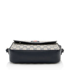 Gucci GG Supreme Ophidia Studded Web Flap Small Messenger (SHF-PTZrcp)