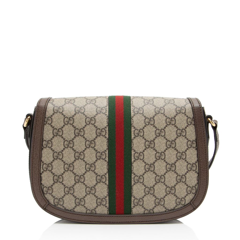 Gucci GG Supreme Ophidia Flap Messenger Bag