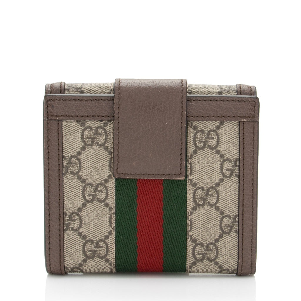 Gucci GG Supreme Ophidia French Wallet (SHF-6yBoMU)