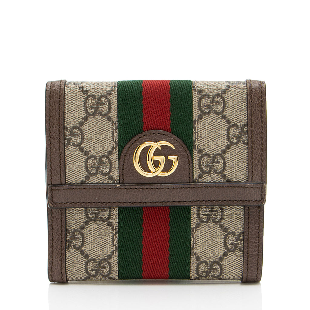 Gucci GG Supreme Ophidia French Wallet (SHF-4smeCs)