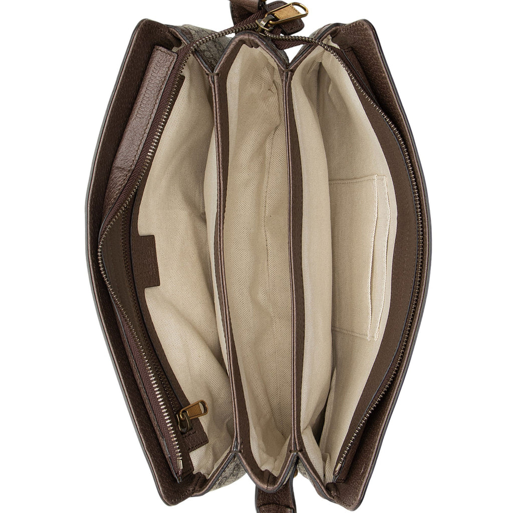 Gucci GG Supreme Ophidia Gusset Medium Crossbody