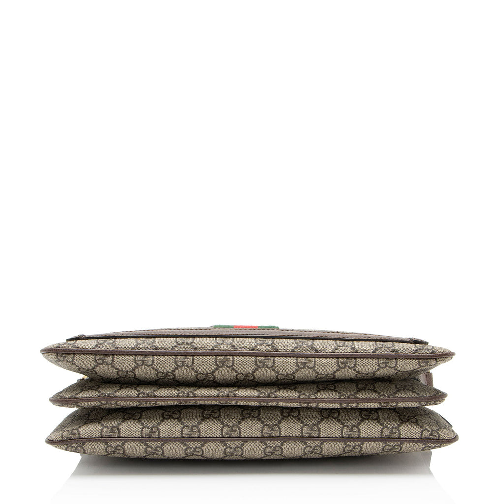 Gucci GG Supreme Ophidia Gusset Medium Crossbody