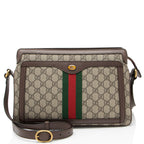 Gucci GG Supreme Ophidia Gusset Medium Crossbody