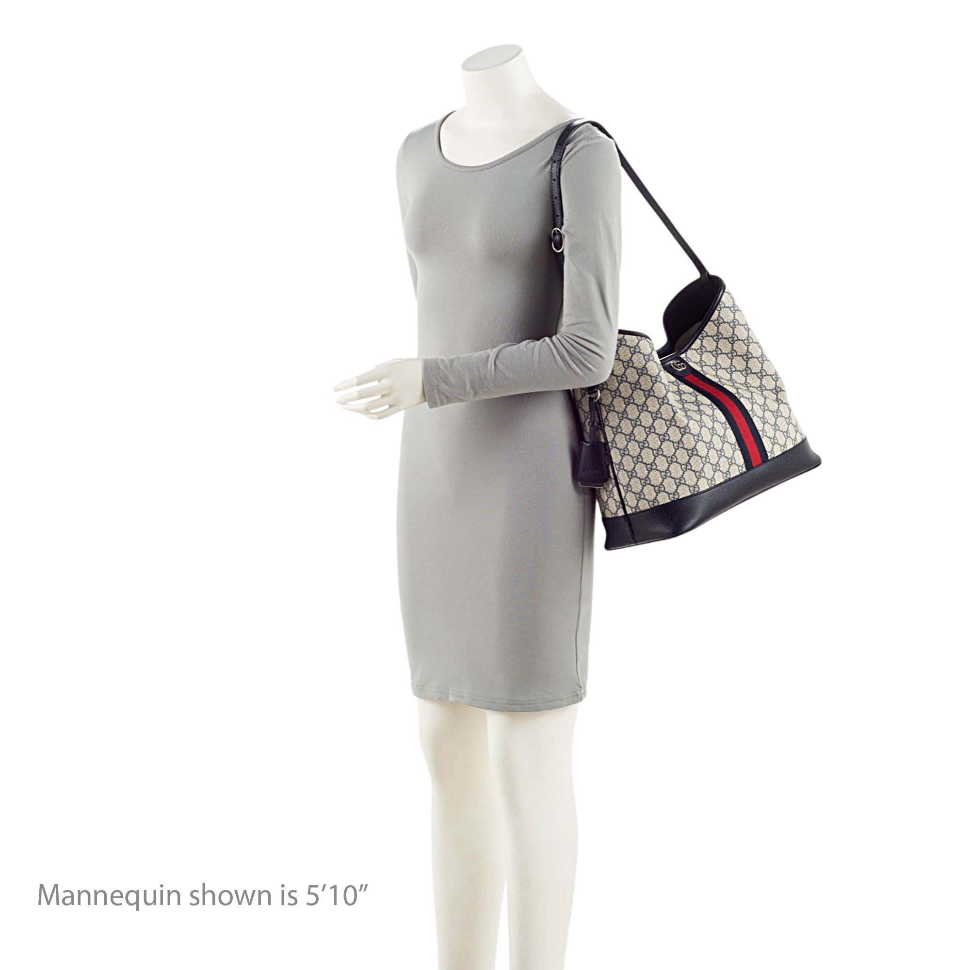 Gucci GG Supreme Ophidia Large Open Shoulder Bag