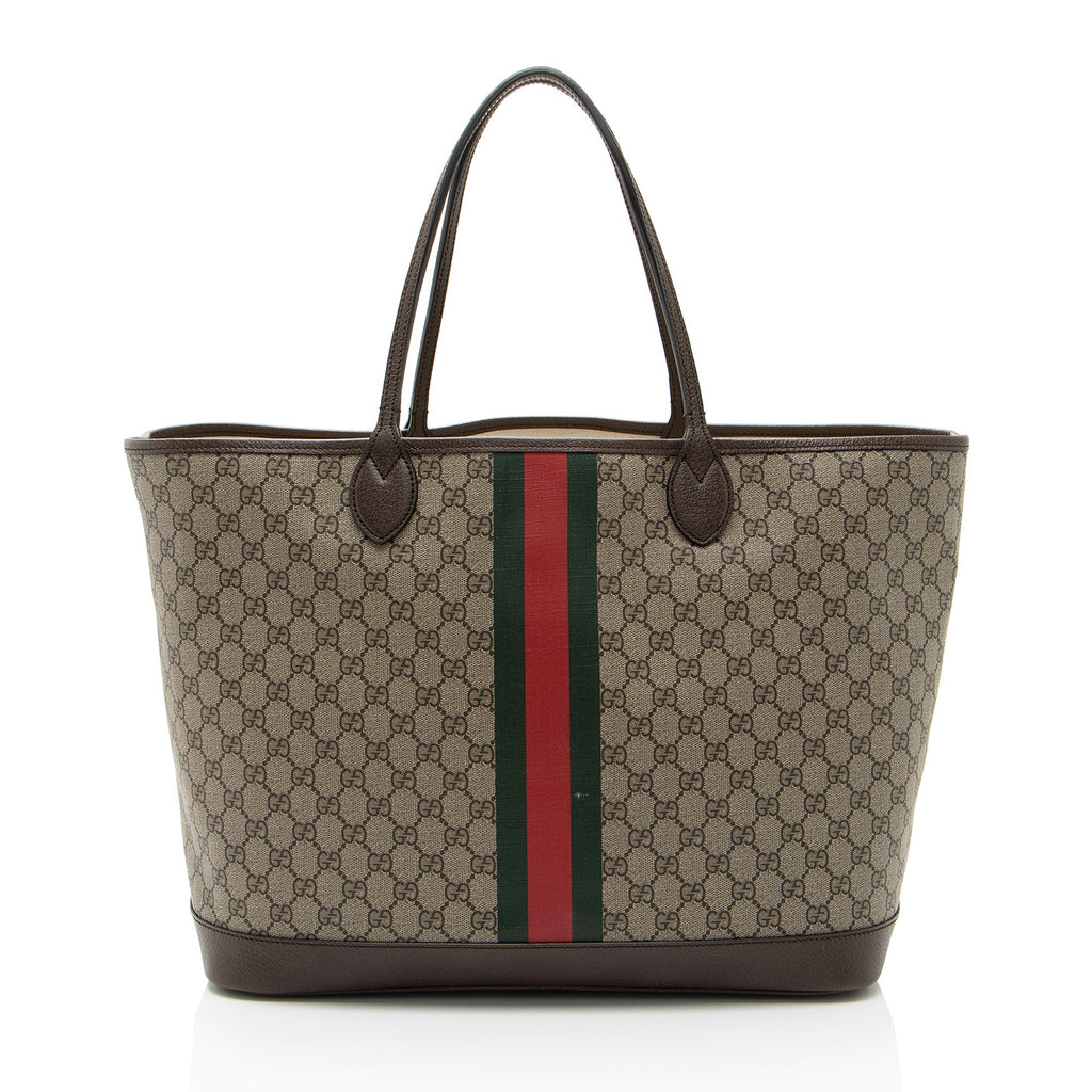 Gucci GG Supreme Ophidia Large Tote (SHF-bJk8DH)