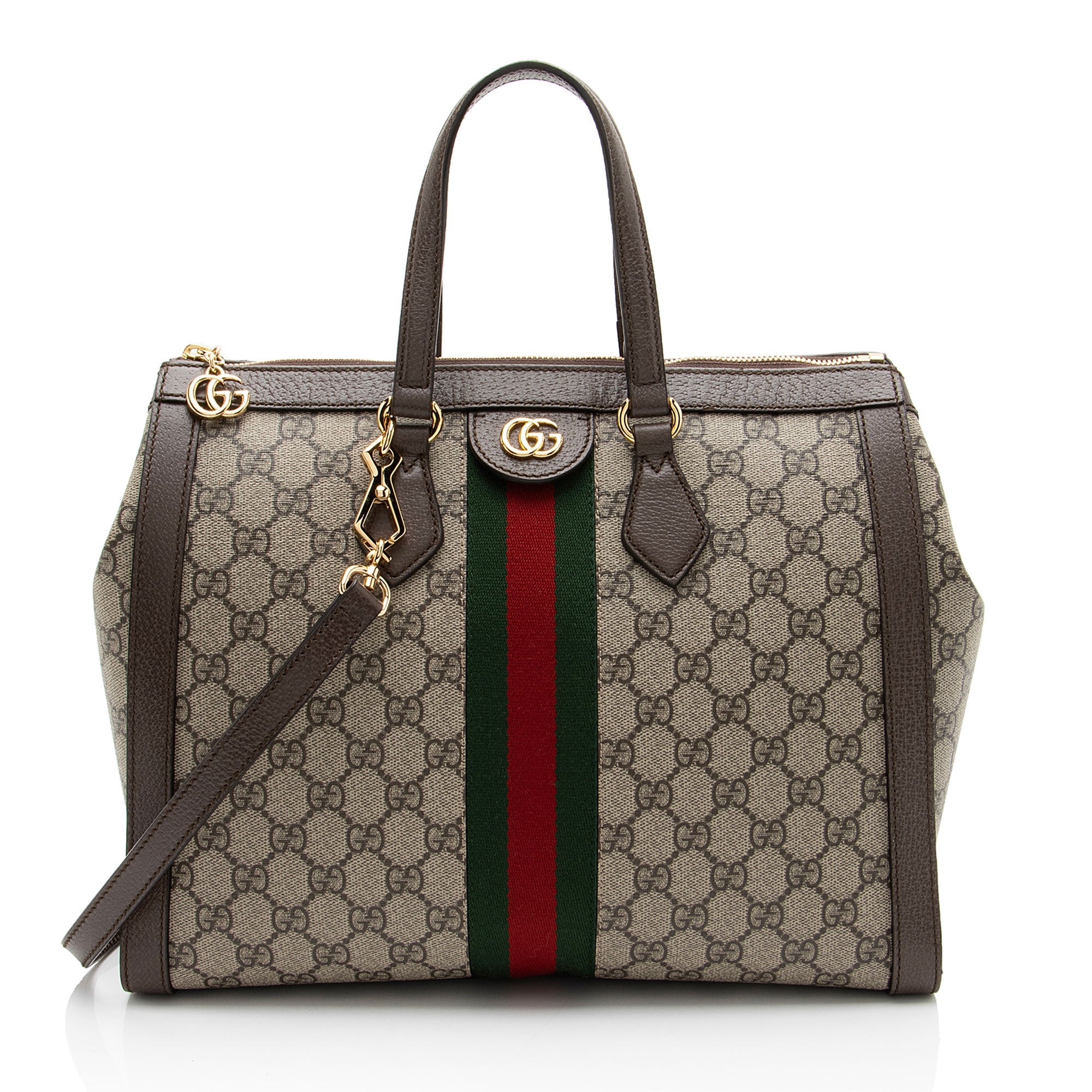 Gucci GG Supreme Ophidia Large Zip Tote