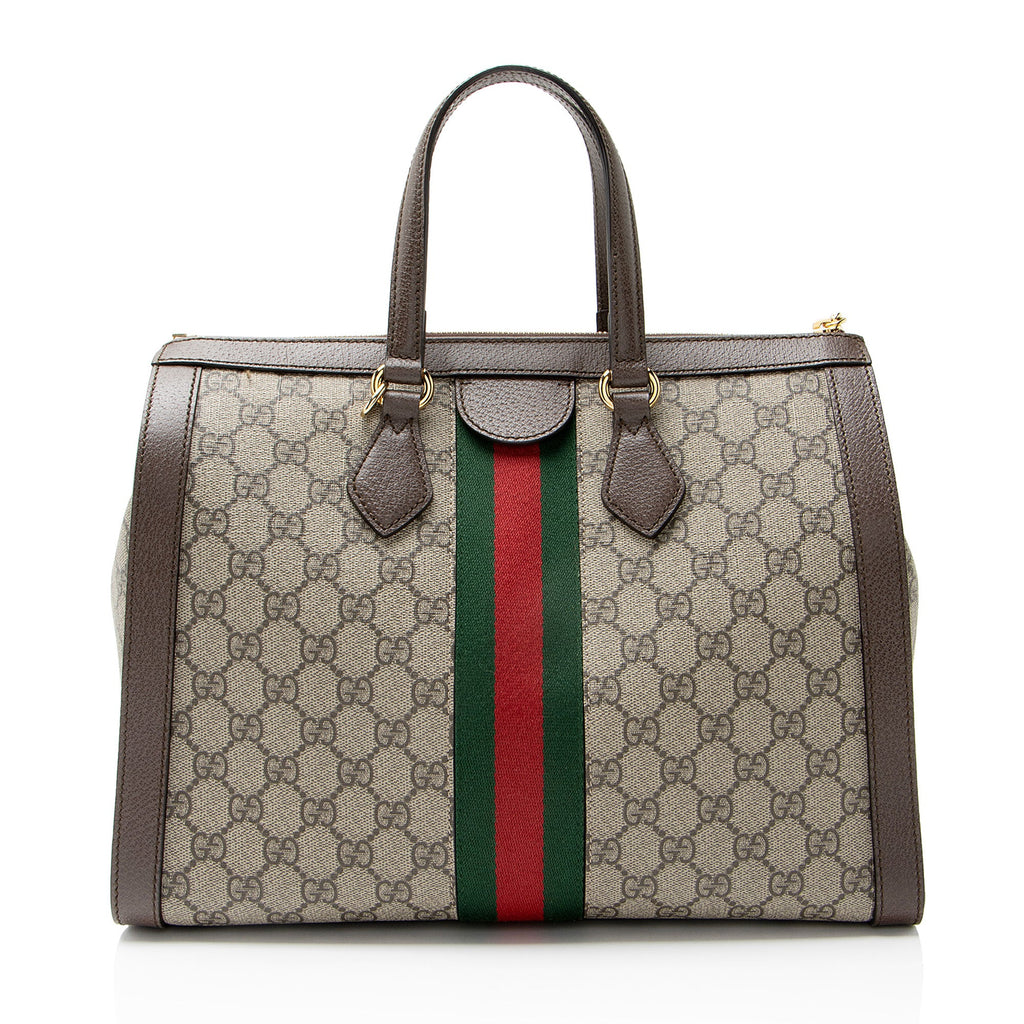 Gucci GG Supreme Ophidia Large Zip Tote